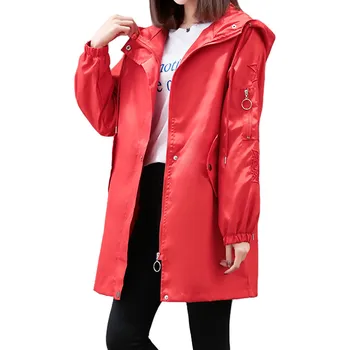 2019 New Spring Autumn Trench Coat Women Causal Long Sleeve With Hood Elastic Waistband Mid Long Female Coat Casaco Feminin R60
2019 New Spring Autumn Trench Coat Women Causal Long Sleeve With Hood Elastic Waistband Mid Long Female Coat Casaco Feminin R60