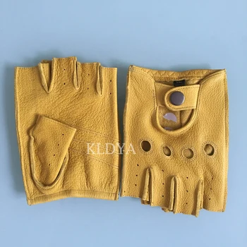 NEW Spring Men Leather Gloves Driving Unlined 100% Goatskin man Summer Half Finger Gloves Fingerless Gym Fitness gloves mitten
NEW Spring Men Leather Gloves Driving Unlined 100% Goatskin man Summer Half Finger Gloves Fingerless Gym Fitness gloves mitten