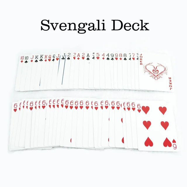 Волшебные карты Svengali палуба атом игральная карта магические трюки крупным