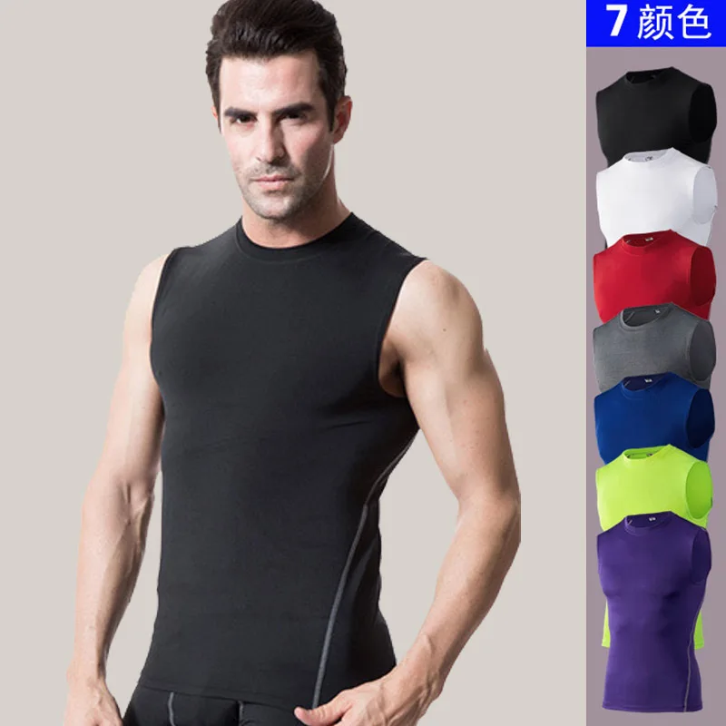 Quick Dry Compression Running Vests Men Training Workout Elastic Tank Top Fitness Tights Gym Sport Sleeveless T-Shirts SP-039
Quick Dry Compression Running Vests Men Training Workout Elastic Tank Top Fitness Tights Gym Sport Sleeveless T-Shirts SP-039