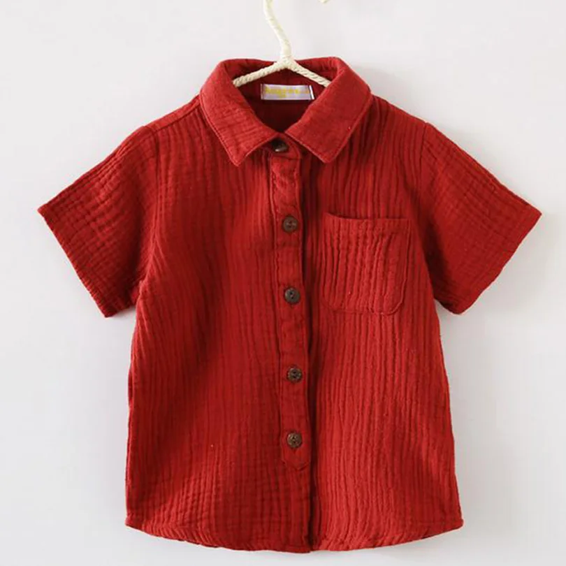 Wholesale OEM 20pcs Children Clothes Cotton Linen Shirts Summer Short-sleeve Turn Down Collar Baby Boys Girl Shirts Kids Tops
Wholesale OEM 20pcs Children Clothes Cotton Linen Shirts Summer Short-sleeve Turn Down Collar Baby Boys Girl Shirts Kids Tops