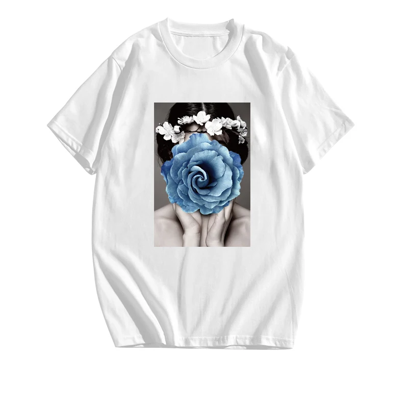 Cotton Harajuku Aesthetics Tshirt Sexy Flowers Feather Print Short Sleeve Tops & Tees Fashion Casual Couple T Shirt
Cotton Harajuku Aesthetics Tshirt Sexy Flowers Feather Print Short Sleeve Tops & Tees Fashion Casual Couple T Shirt