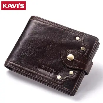KAVIS 100% Genuine Leather Wallet Men Male Coin Purse Portomonee Clamp for Money Short Pocket Card Holder Hasp Quality Button
KAVIS 100% Genuine Leather Wallet Men Male Coin Purse Portomonee Clamp for Money Short Pocket Card Holder Hasp Quality Button