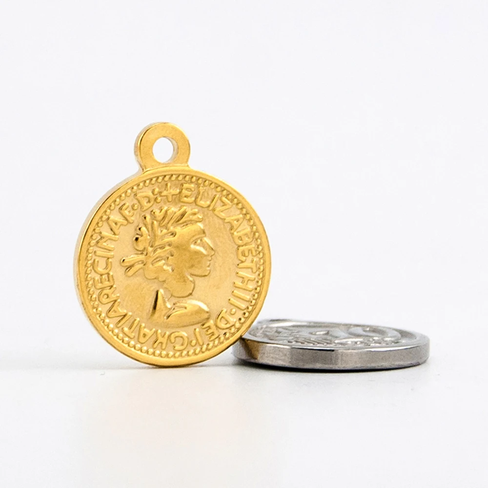 Coin Pendant Pound Elizabeth II, Euro 10 cent Coins Medal Real Stainless Steel Thick Charms DIY Jewelry Accessories 1pc
Coin Pendant Pound Elizabeth II, Euro 10 cent Coins Medal Real Stainless Steel Thick Charms DIY Jewelry Accessories 1pc