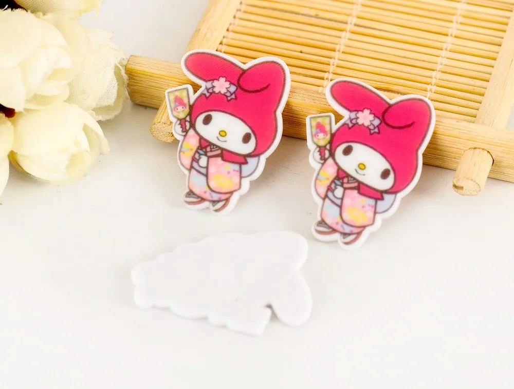 Kawaii cartoon Figurine My Melody Home decoration flat back planar resin craft DIY jewelry Bow hair hairpin accessories
Kawaii cartoon Figurine My Melody Home decoration flat back planar resin craft DIY jewelry Bow hair hairpin accessories