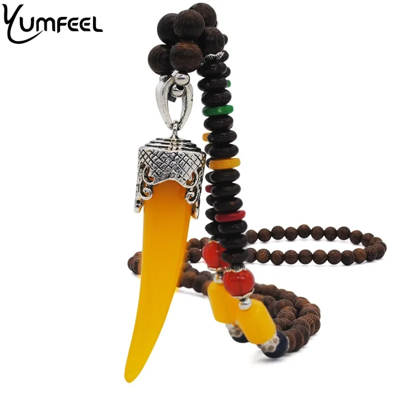 Yumfeel Punk Style Jewelry Necklaces Handmade Wooden Beaded Resin Horn Pendants & Necklaces Gifts
Yumfeel Punk Style Jewelry Necklaces Handmade Wooden Beaded Resin Horn Pendants & Necklaces Gifts