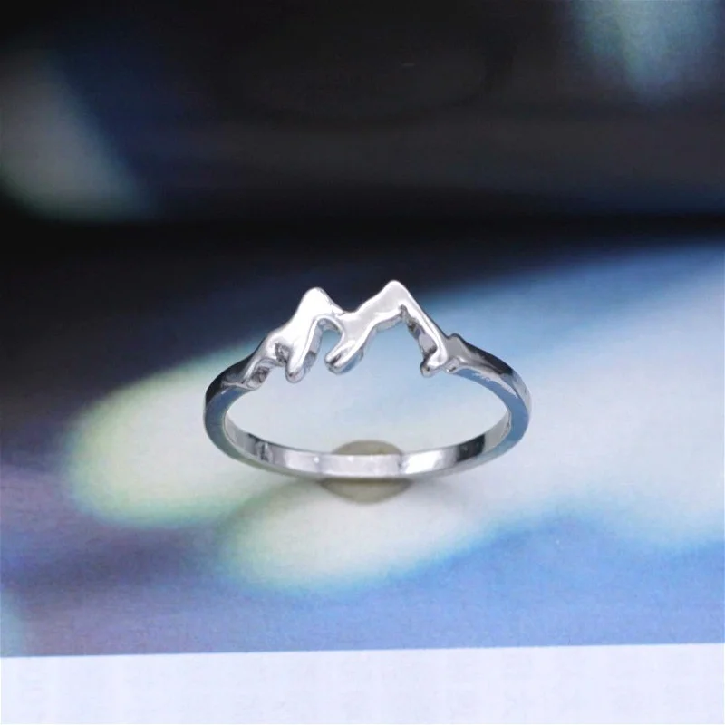 Size 6 7 8 9 10 Fashion Unisex Women Men Mountain Shape Finger Rings Titanium Jewelry Creative Geometry Gifts 
Size 6 7 8 9 10 Fashion Unisex Women Men Mountain Shape Finger Rings Titanium Jewelry Creative Geometry Gifts