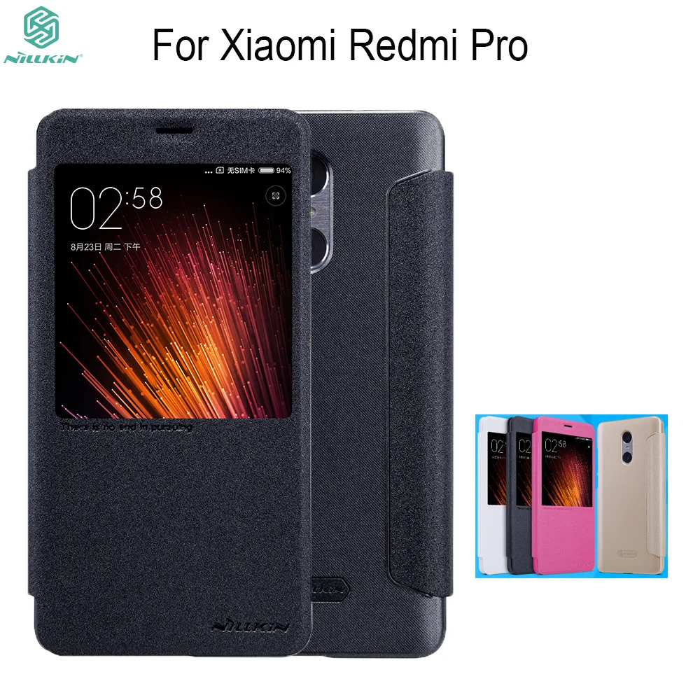 For xiaomi redmi Pro case NILLKIN Sparkle Flip leather cover back case smart window sleep wake up for xiaomi redmi pro phone bag
For xiaomi redmi Pro case NILLKIN Sparkle Flip leather cover back case smart window sleep wake up for xiaomi redmi pro phone bag