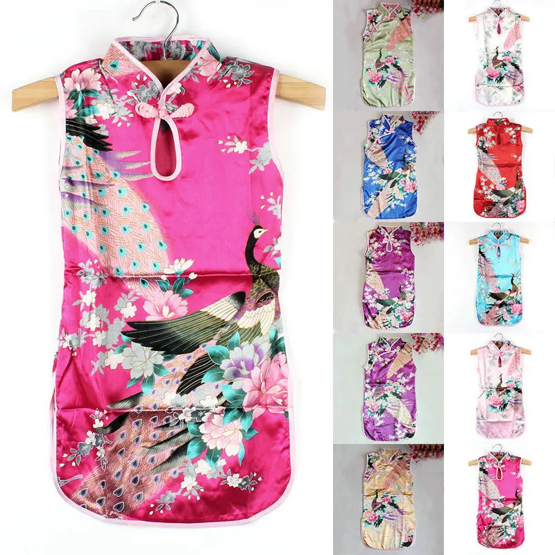 Kids Baby Dress Girl Princess 2-8T Wedding Chinese Qipao Floral Peacock Cheongsam Dress Soft Silk Blend Slim Dresses Clothes
Kids Baby Dress Girl Princess 2-8T Wedding Chinese Qipao Floral Peacock Cheongsam Dress Soft Silk Blend Slim Dresses Clothes