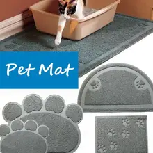 Pet Doormat Petmate Kitty Cat Litter Box Mat Toilet Rug Litter Mat Carpet PVC Dog Dish Bowl Food Water Tray Keep Floor Clean