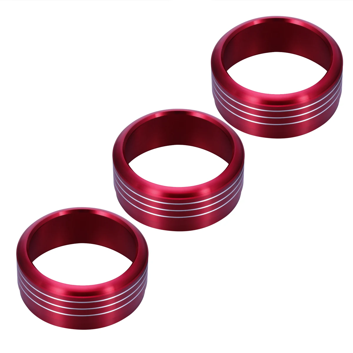 3pcs Red Anodized Aluminum AC Climate Control Knob Ring Covers For Subaru WRX STI Impreza Forester XV Crosstrek (Red) 
3pcs Red Anodized Aluminum AC Climate Control Knob Ring Covers For Subaru WRX STI Impreza Forester XV Crosstrek (Red)
