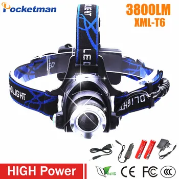LED Headlight 3800lm XML-T6 led headlamp zoom head flashlight adjustable head lamp Optional accessorie 18650 battery front light
LED Headlight 3800lm XML-T6 led headlamp zoom head flashlight adjustable head lamp Optional accessorie 18650 battery front light