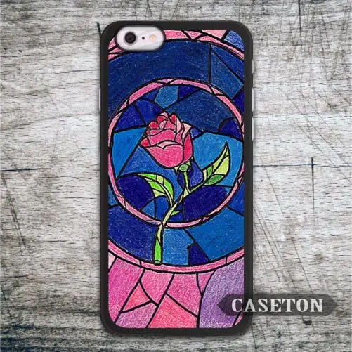 Stained Glass Rose font b Case b font For font b iPhone b font 7 6
