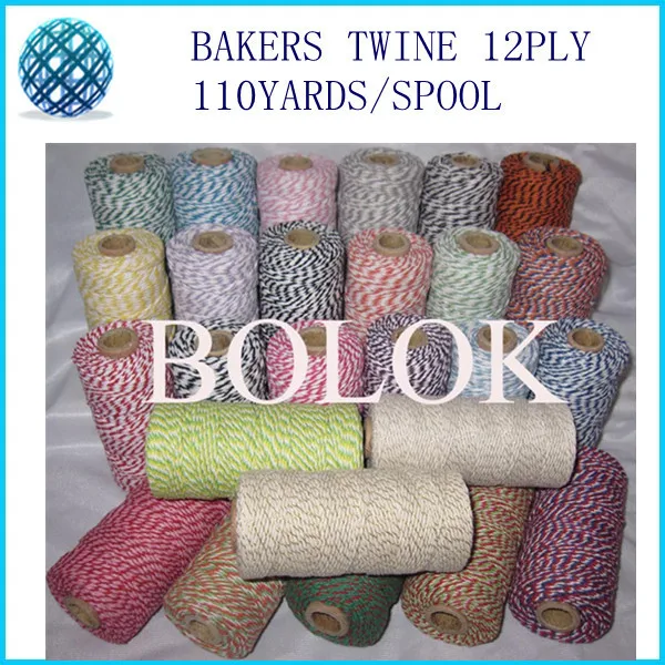 55 kinds color 55pcs/lot Cotton Baker twine 110yards/spool divine twine, for gift packing
55 kinds color 55pcs/lot Cotton Baker twine 110yards/spool divine twine, for gift packing