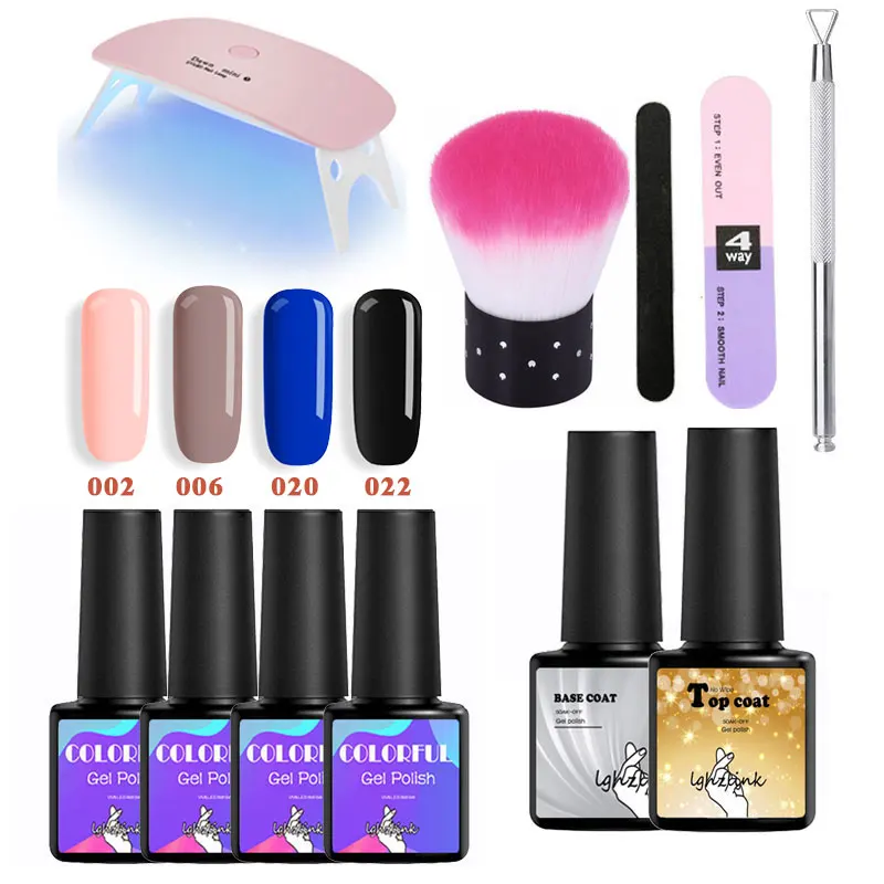 LGHZLINK Nail Art Set Gel Nail Kits With UV Lamp Dryer Gel Top coat Nail Polish Varnish Set Kit Nail Tools All For Manicure DIY
LGHZLINK Nail Art Set Gel Nail Kits With UV Lamp Dryer Gel Top coat Nail Polish Varnish Set Kit Nail Tools All For Manicure DIY