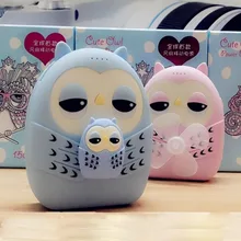 2016 Newest Double USB 15000mah Cute Cartoon Owl Power Bank with Fan mobile phone charger Backup powers for all smartphones