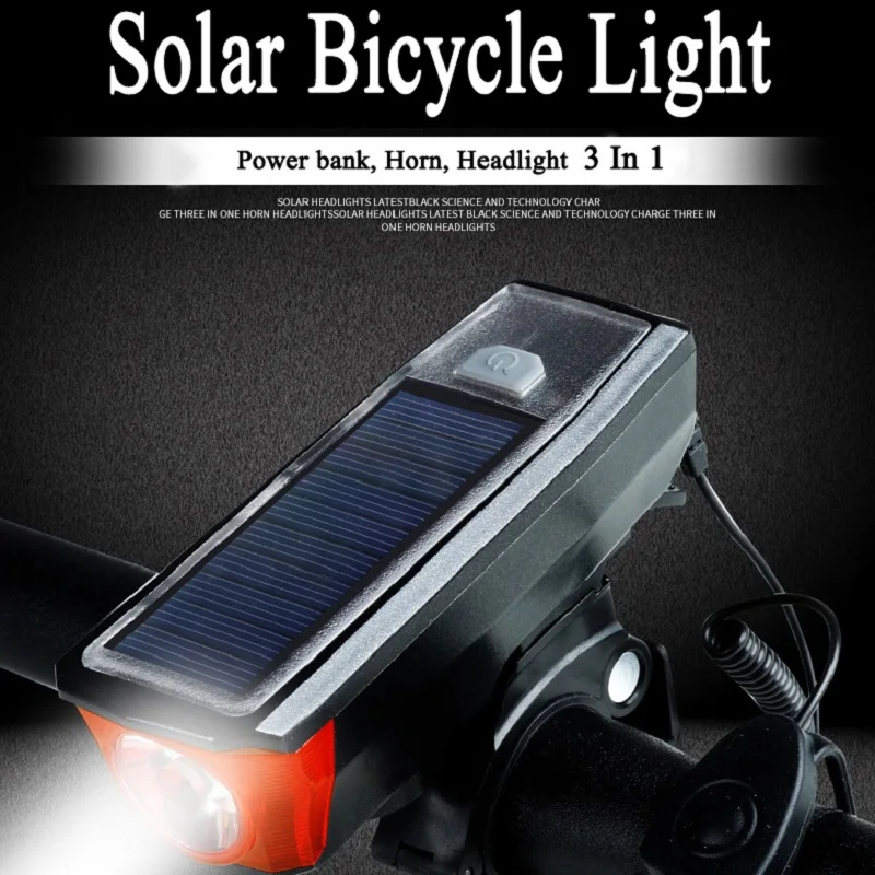 Outdoor Cycling Waterproof Solar Charging Bicycle Light Mini Road Bike Front Light Powerful Handlebar Headlight For MTB Riding
Outdoor Cycling Waterproof Solar Charging Bicycle Light Mini Road Bike Front Light Powerful Handlebar Headlight For MTB Riding