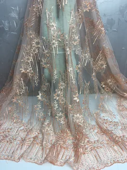 Wholesale! High Quality Nigerian African Lace Fabric.French Tulle Mesh Fabric with beaded For Party dress.FCL1852 5yards/lot
Wholesale! High Quality Nigerian African Lace Fabric.French Tulle Mesh Fabric with beaded For Party dress.FCL1852 5yards/lot