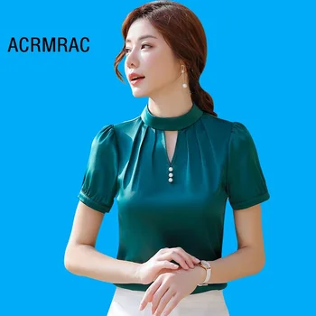 Women shirt Slim summer Solid color Short sleeve Hollow OL Formal shirt Woman 6858
Women shirt Slim summer Solid color Short sleeve Hollow OL Formal shirt Woman 6858