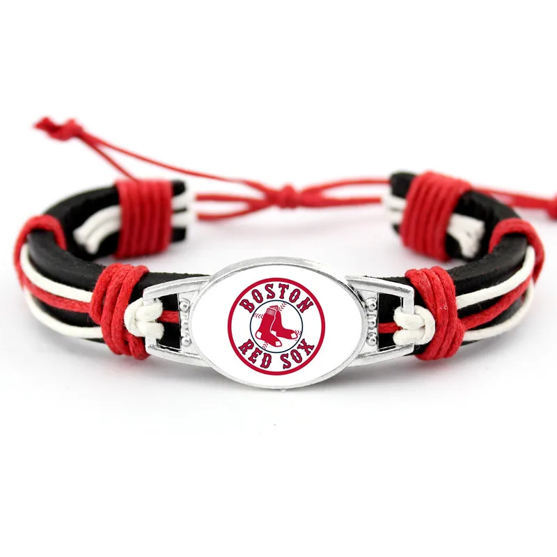 Custom 18*25mm Glass Boston Charm Real Leather Bracelet Basketball Sports Team Bracelets & Bangles For Man Woman 10pcs/lot
Custom 18*25mm Glass Boston Charm Real Leather Bracelet Basketball Sports Team Bracelets & Bangles For Man Woman 10pcs/lot