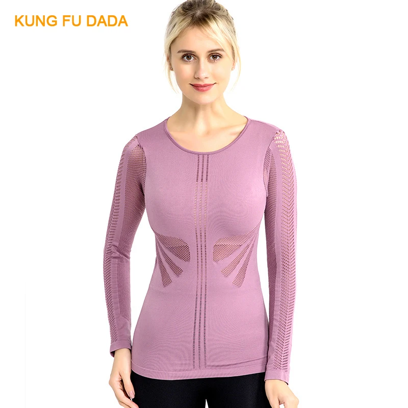 KFDD Yoga t shirt Women Sports Tops Gym Women Hollow Out Mesh Long Sleeve Gym Fitness Top Female Workout Yoga Shirt Breathable
KFDD Yoga t shirt Women Sports Tops Gym Women Hollow Out Mesh Long Sleeve Gym Fitness Top Female Workout Yoga Shirt Breathable