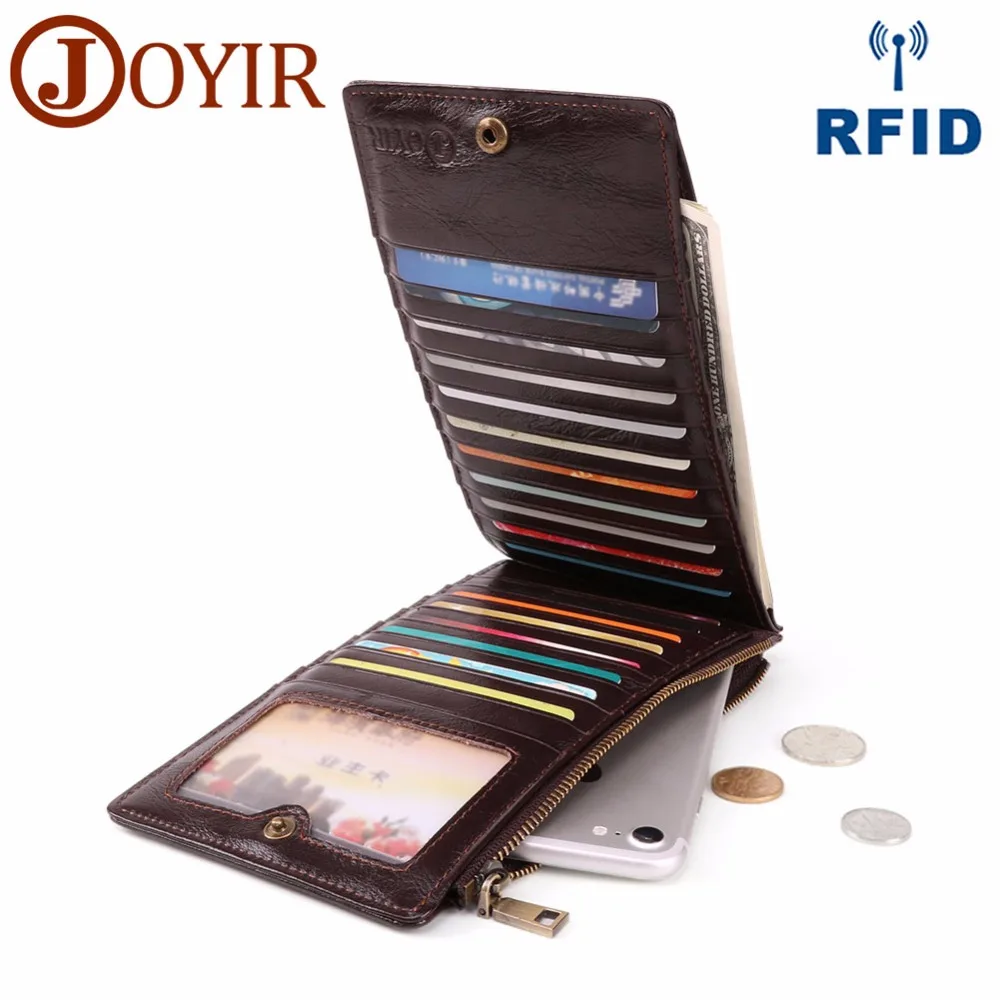 JOYIR Large Capacity 20 Slots Card Holders Genuine Leather Wallet Clutch Bag Fashion Male Long Purse Multi-function Phone Bag
JOYIR Large Capacity 20 Slots Card Holders Genuine Leather Wallet Clutch Bag Fashion Male Long Purse Multi-function Phone Bag
