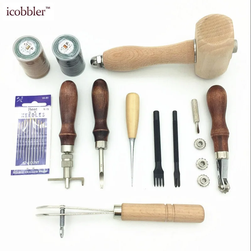 11Pcs/Set Leather Tools DIY Hand Tool Diamond Cut Stitching Sewing Cutting Edge Processing Punch Wooden Hammer Set
11Pcs/Set Leather Tools DIY Hand Tool Diamond Cut Stitching Sewing Cutting Edge Processing Punch Wooden Hammer Set