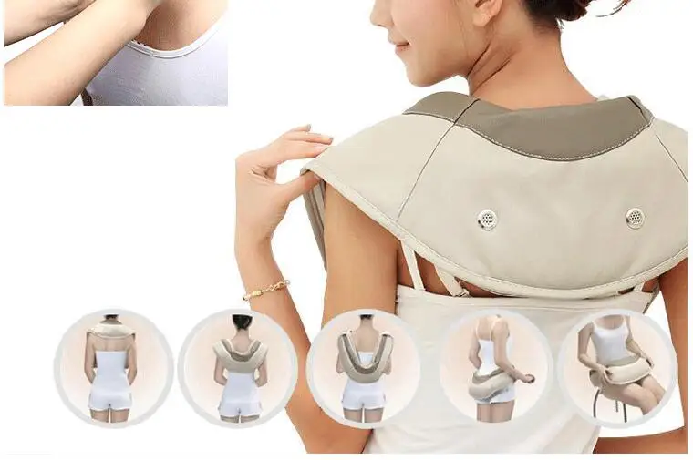 

Shoulder Knocking Taping Massager Car Home Use Belt Cervical Shiatsu Massage Infrared Heating Full Body Neck Electronic Therapy