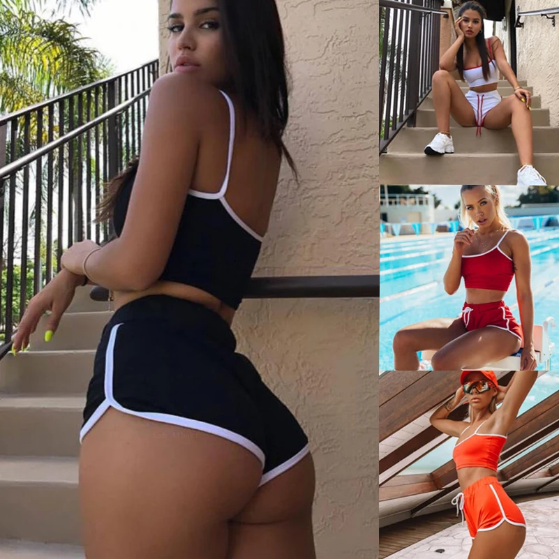 2 Pieces Swimsuit Sports Bra Swimwear Women 2019 Push Up Bikini Beach Wear Biquinis Sexy Vest Bikini Beach Sports Swim Suit
2 Pieces Swimsuit Sports Bra Swimwear Women 2019 Push Up Bikini Beach Wear Biquinis Sexy Vest Bikini Beach Sports Swim Suit