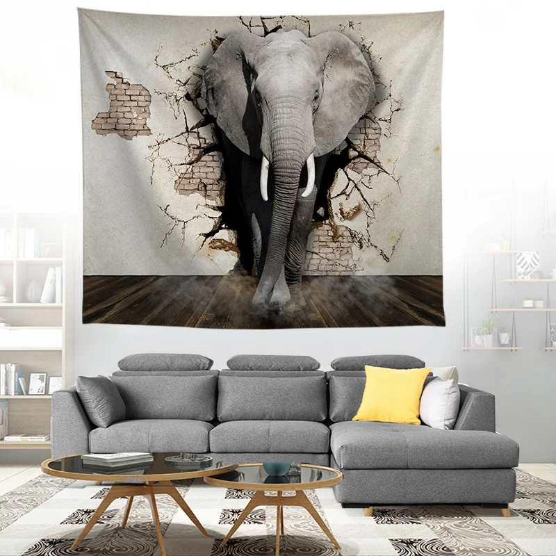 ZEIMON Indian Elephant Tapestry Colored Printed Decor Mandala Religious Boho Wall Carpet Bohemia Beach Blanket Camping Mat
ZEIMON Indian Elephant Tapestry Colored Printed Decor Mandala Religious Boho Wall Carpet Bohemia Beach Blanket Camping Mat