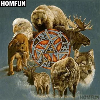 HOMFUN Full Square/Round Drill 5D DIY Diamond Painting "wolf bear eagle" 3D Embroidery Cross Stitch 5D Home Decor A00539
HOMFUN Full Square/Round Drill 5D DIY Diamond Painting "wolf bear eagle" 3D Embroidery Cross Stitch 5D Home Decor A00539