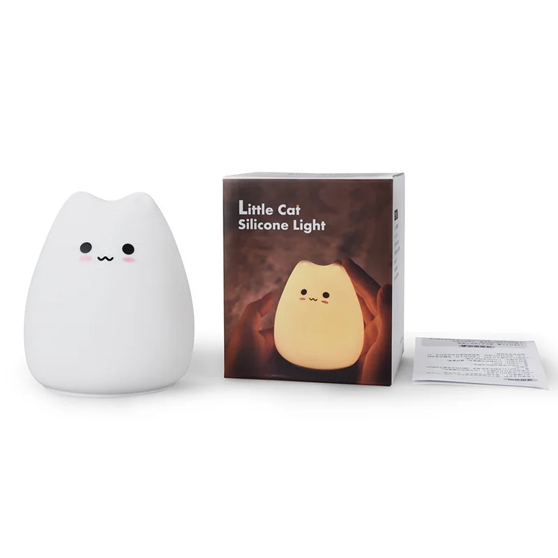LED Night lamp decorate desk dream light battery cute cat 7colourful holiday creative bulb for kid sleep bedroom Christmas
LED Night lamp decorate desk dream light battery cute cat 7colourful holiday creative bulb for kid sleep bedroom Christmas