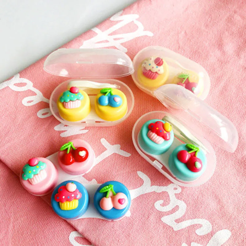 2019 Cute Fruit Cake Contact Lens Case With Mirror Women Companion Box Eyes Cartoon Portable Lovely Travel Kit Box Hot Sale
2019 Cute Fruit Cake Contact Lens Case With Mirror Women Companion Box Eyes Cartoon Portable Lovely Travel Kit Box Hot Sale
