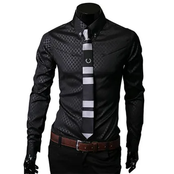 Men Plaid Shirts Brand 4XL Nice New Mens Dress Shirts Long Sleeve Slim Casual Black White Social Male Clothes Chemise Homme 24
Men Plaid Shirts Brand 4XL Nice New Mens Dress Shirts Long Sleeve Slim Casual Black White Social Male Clothes Chemise Homme 24