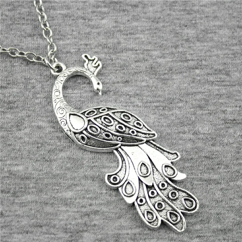 WYSIWYG 2 Colors Antique Silver, Antique Bronze Color 61x21mm Peacock Pendant Necklace, 70Cm Chain Long Necklace Dropshipping
WYSIWYG 2 Colors Antique Silver, Antique Bronze Color 61x21mm Peacock Pendant Necklace, 70Cm Chain Long Necklace Dropshipping