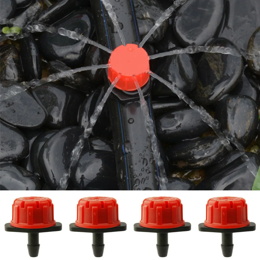 50pcs Sprinkler Adjustable Micro Flow Dripper Drip Head 1/4 Inch Hose Garden Irrigation Misting Water Dropper Watering Tool
50pcs Sprinkler Adjustable Micro Flow Dripper Drip Head 1/4 Inch Hose Garden Irrigation Misting Water Dropper Watering Tool