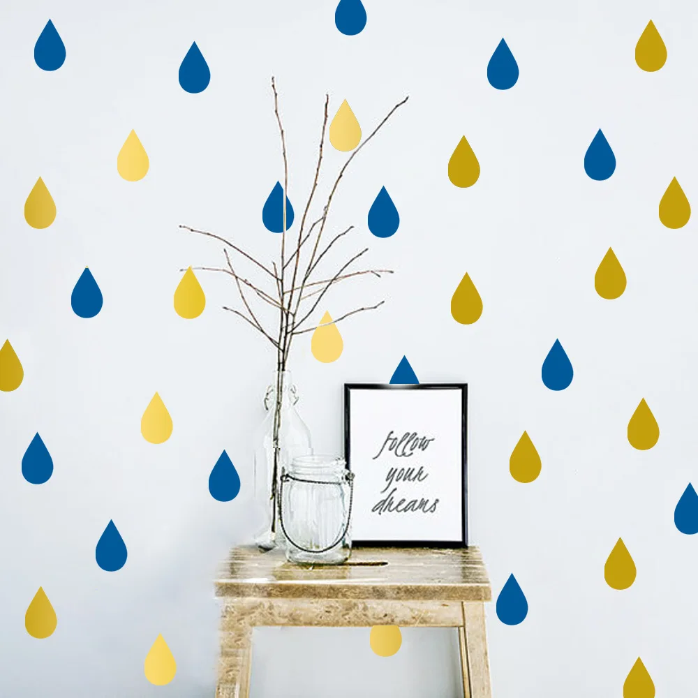 GB003 Cartoon Raindrops Wall Stickers Peel and Stick Vinyl Decor Removable Art Mural Wall Decal for Home Kids Room Decoration
GB003 Cartoon Raindrops Wall Stickers Peel and Stick Vinyl Decor Removable Art Mural Wall Decal for Home Kids Room Decoration