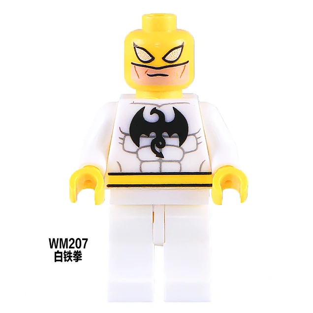 GUSUG 20PCS WM207 Super Hero White Iron Fist Movie&TV Building Bricks Blocks Best Gift Kids Toys