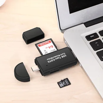 Type C & micro USB & USB 3 In 1 OTG Card Reader High-speed USB 2.0 Universal OTG TF/SD for Android Computer Extension Headers
Type C & micro USB & USB 3 In 1 OTG Card Reader High-speed USB 2.0 Universal OTG TF/SD for Android Computer Extension Headers