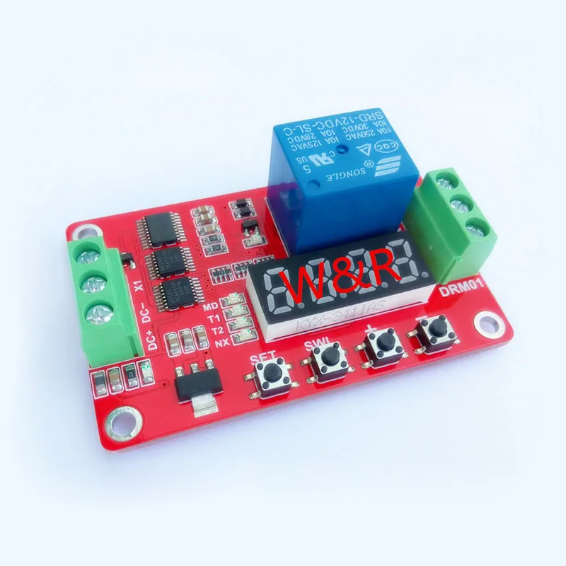 DRM01 / one-way multi-function relay module / delay / self-lock / cycle / timing / time relay
DRM01 / one-way multi-function relay module / delay / self-lock / cycle / timing / time relay