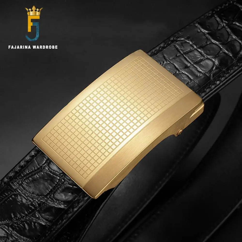 FAJARINA Top Quality Crocodile Skin Belts Paid Stainless Steel Smooth Buckle Business Belt Men 33mm Wide Luxury Packing EYFJ14
FAJARINA Top Quality Crocodile Skin Belts Paid Stainless Steel Smooth Buckle Business Belt Men 33mm Wide Luxury Packing EYFJ14