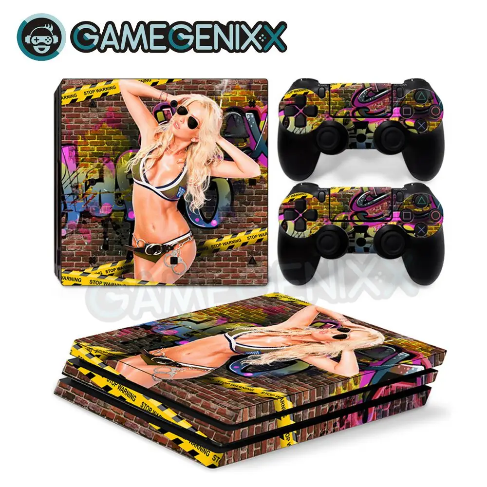 GAMEGENIXX Skin Sticker Vinyl Decal for PS4 Pro Console and 2 Controllers - Sexy Girl
GAMEGENIXX Skin Sticker Vinyl Decal for PS4 Pro Console and 2 Controllers - Sexy Girl