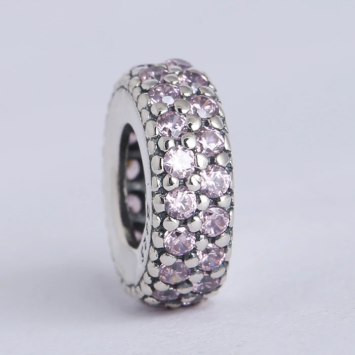 New Spring collection authentic 925 sterling silver spacer charms with fancy pink zircon Suitable for Pandora Charm Bracelets
New Spring collection authentic 925 sterling silver spacer charms with fancy pink zircon Suitable for Pandora Charm Bracelets