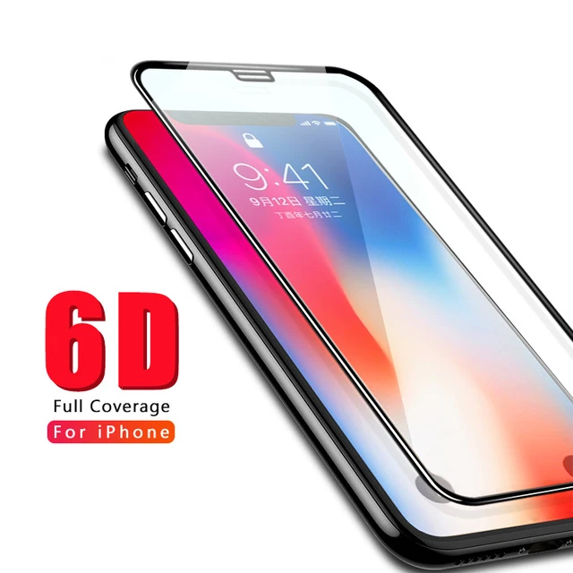 6D 9H Hardness Full Curved Tempered Glass for iPhone 7Plus Glass For iPhone 6S 6 8 10 X XR XS Max 7 Plus Screen Protector Film
6D 9H Hardness Full Curved Tempered Glass for iPhone 7Plus Glass For iPhone 6S 6 8 10 X XR XS Max 7 Plus Screen Protector Film