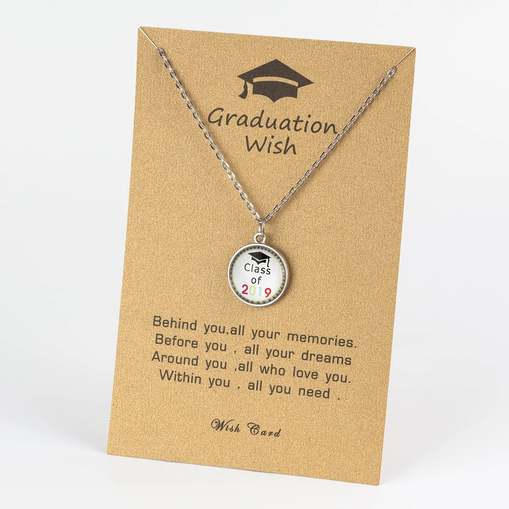 Sliver 2019 Memories Stainless Steel Graduation Season Series Card Necklace Student Women Statement Necklace Jewelry Gift
Sliver 2019 Memories Stainless Steel Graduation Season Series Card Necklace Student Women Statement Necklace Jewelry Gift