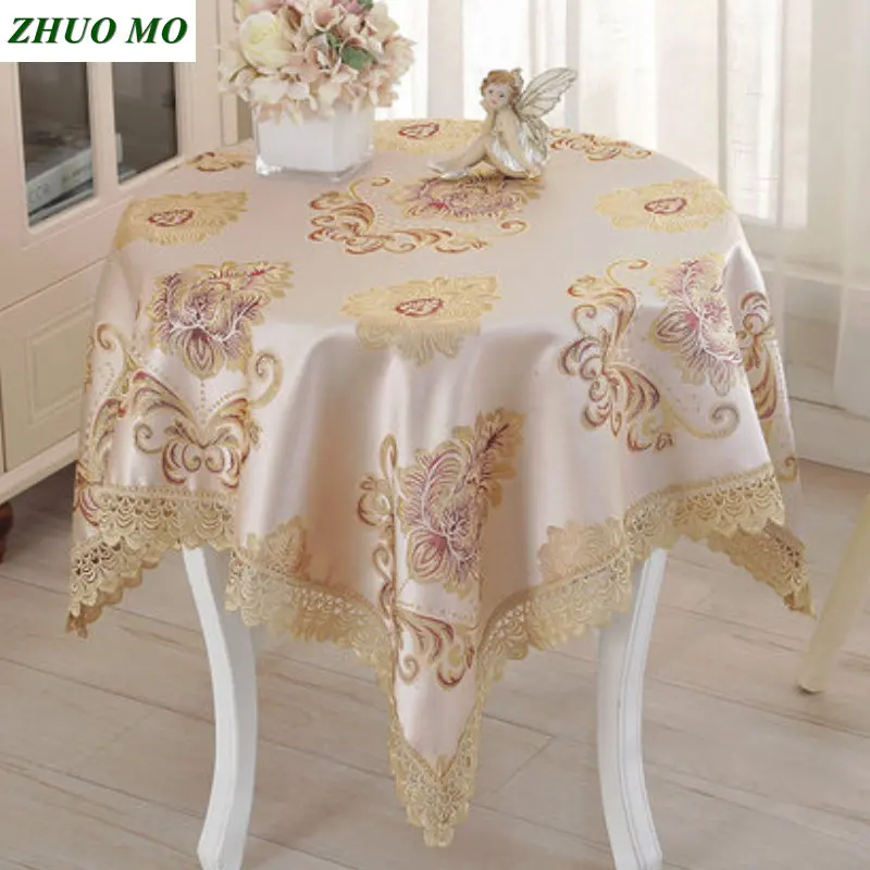 European table cloth Round with Lace edge Wedding decoration kitchen living room Coffee house Square covers for home
European table cloth Round with Lace edge Wedding decoration kitchen living room Coffee house Square covers for home