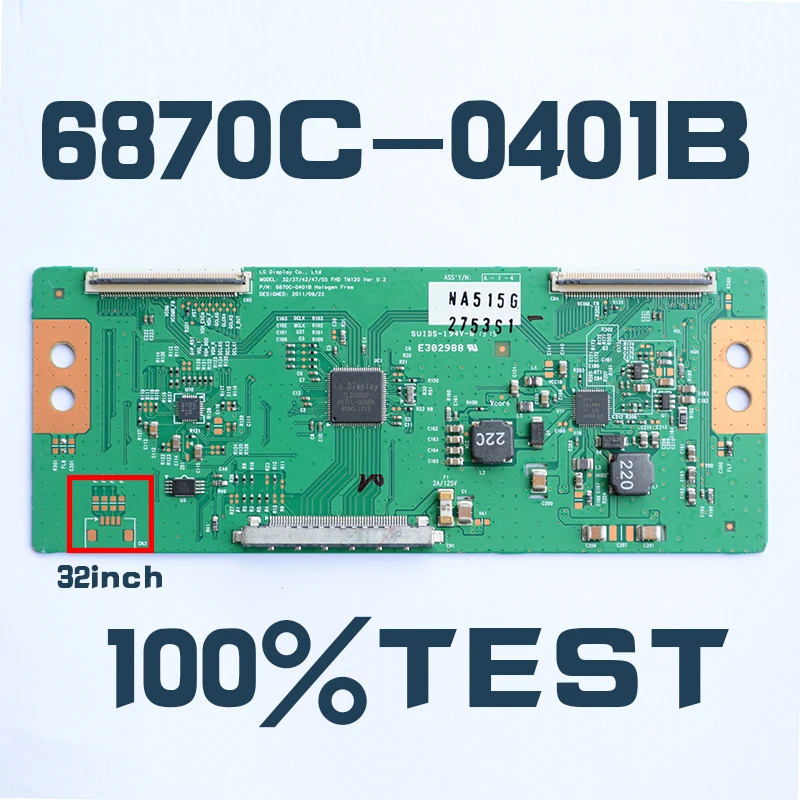 Free Shipping 1pcs LCD 6870C-0401B Logic board 37/42/47/55 FHD TM120 Ver 0.2 for 32LS5600 32 LED TV T-CON