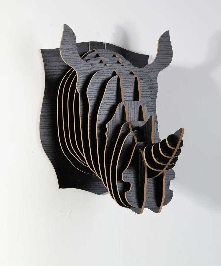 NODIC,DIY modeling,Rhino head ornament,animal head for wall decor,wooden crafts home decoration,carved wood wall hanging
NODIC,DIY modeling,Rhino head ornament,animal head for wall decor,wooden crafts home decoration,carved wood wall hanging