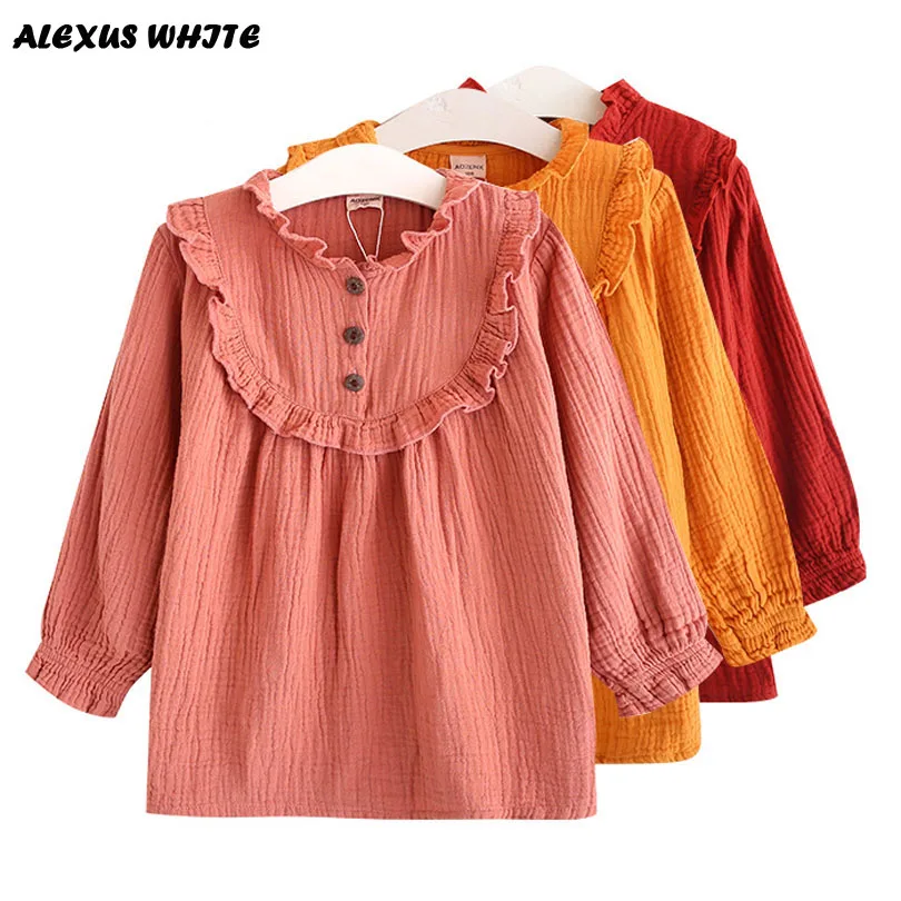 2019 Spring Autumn Clothing Children Linen Girls Shirt Kids Long Sleeve Shirts Tops Tee Ruffled Breathable Korean Blouse 3-7Y
2019 Spring Autumn Clothing Children Linen Girls Shirt Kids Long Sleeve Shirts Tops Tee Ruffled Breathable Korean Blouse 3-7Y
