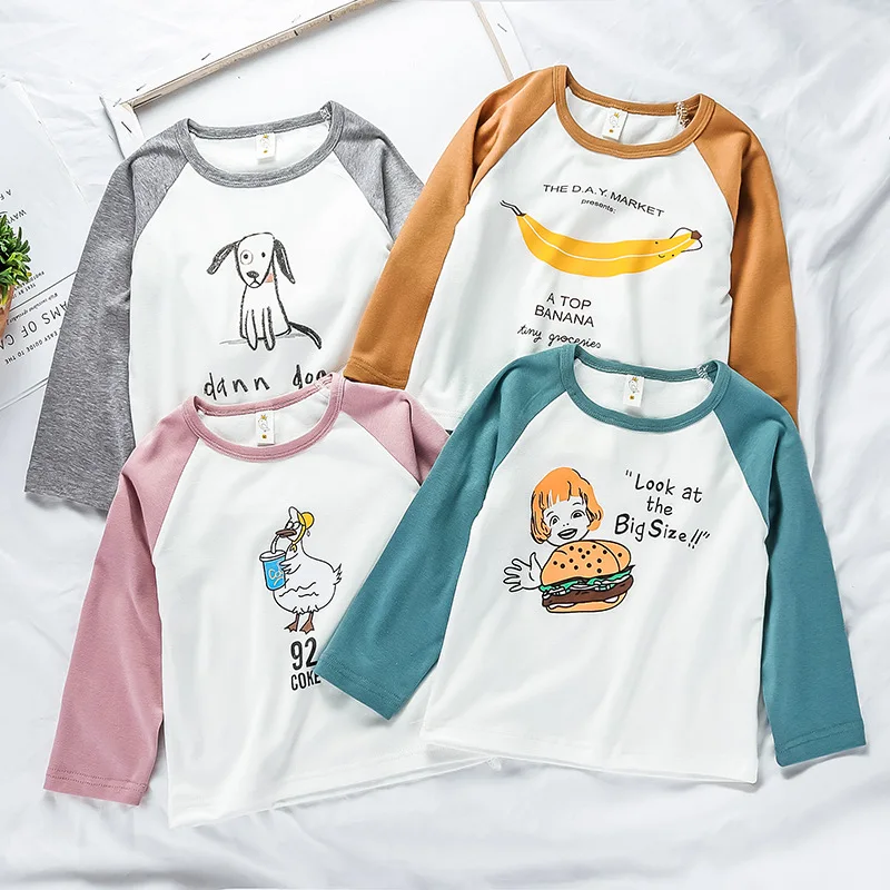 18M-6T Kids GirlsT-shirts boys long sleeve tops 2019 Spring Cotton toddler girl shirts baby kids cartoon clothes blouse
18M-6T Kids GirlsT-shirts boys long sleeve tops 2019 Spring Cotton toddler girl shirts baby kids cartoon clothes blouse